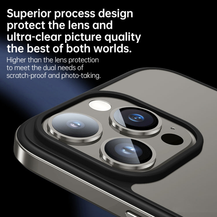 For iPhone 15 SULADA Metal Frame + Nano Glass + TPU Phone Case(Blue) - HoMEdemic™ 