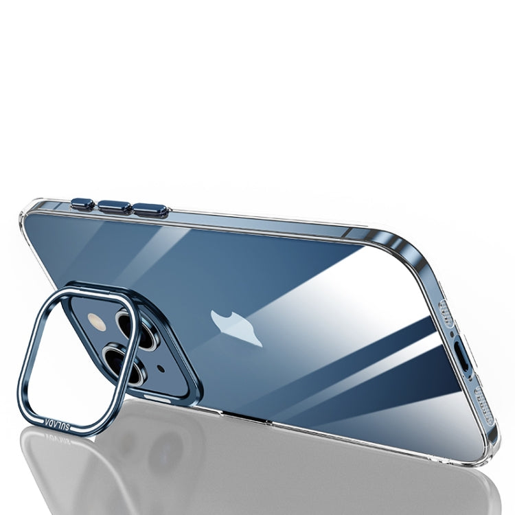 For iPhone 15 SULADA PC + Aluminum Alloy Lens Holder Phone Case(Dark Blue) - HoMEdemic™ 