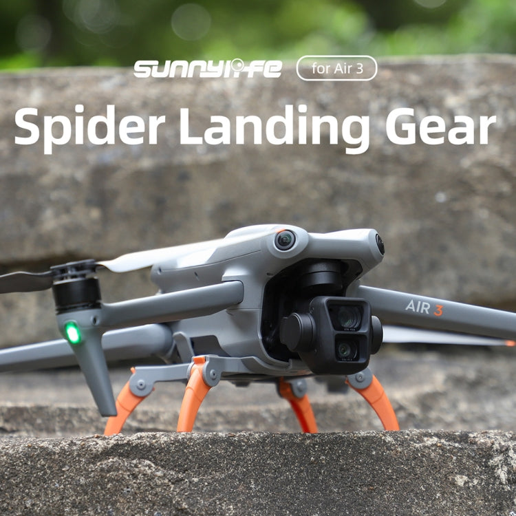 For DJI Air 3 Sunnylife LG664 Foldable Spider Landing Gear(Orange) - HoMEdemic™ 