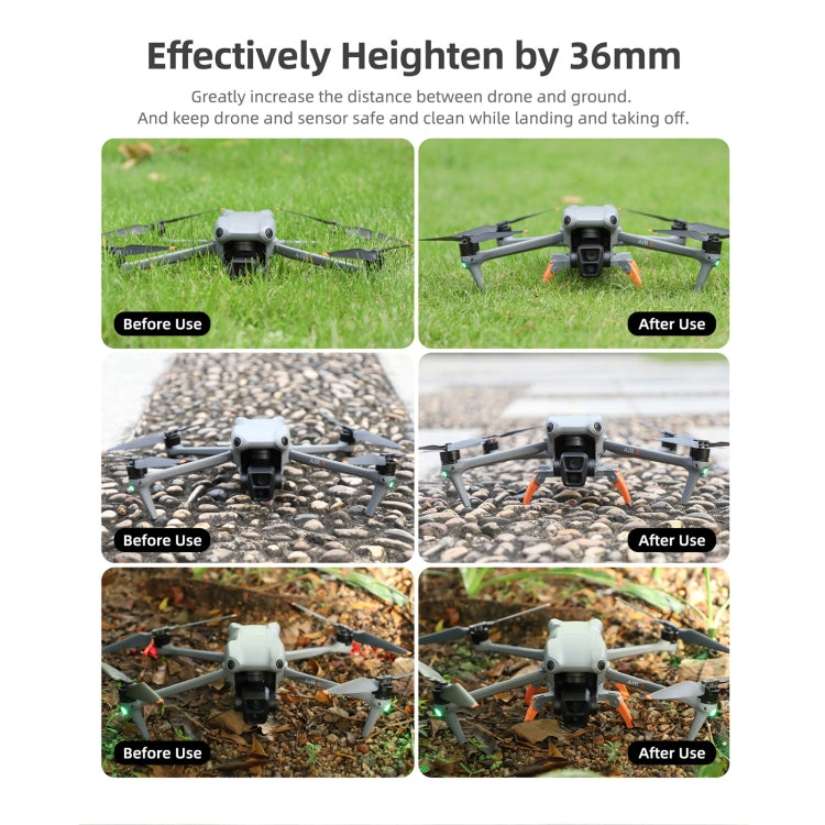 For DJI Air 3 Sunnylife LG664 Foldable Spider Landing Gear(Orange) - HoMEdemic™ 