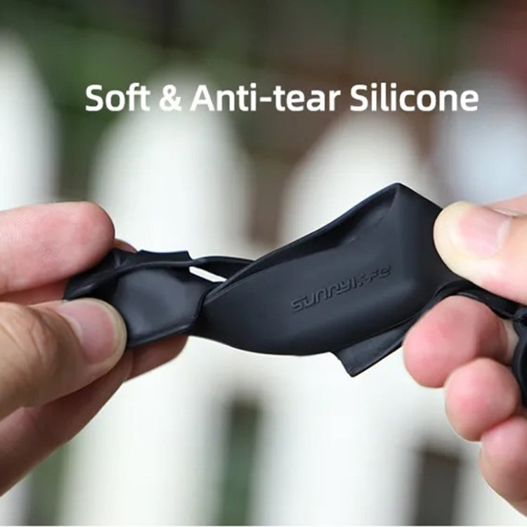 For Insta360 GO 3 Sunnylife Silicone Case Stickers Skin Wrap Lens Cover with Neck Strap(Black) - HoMEdemic™ 