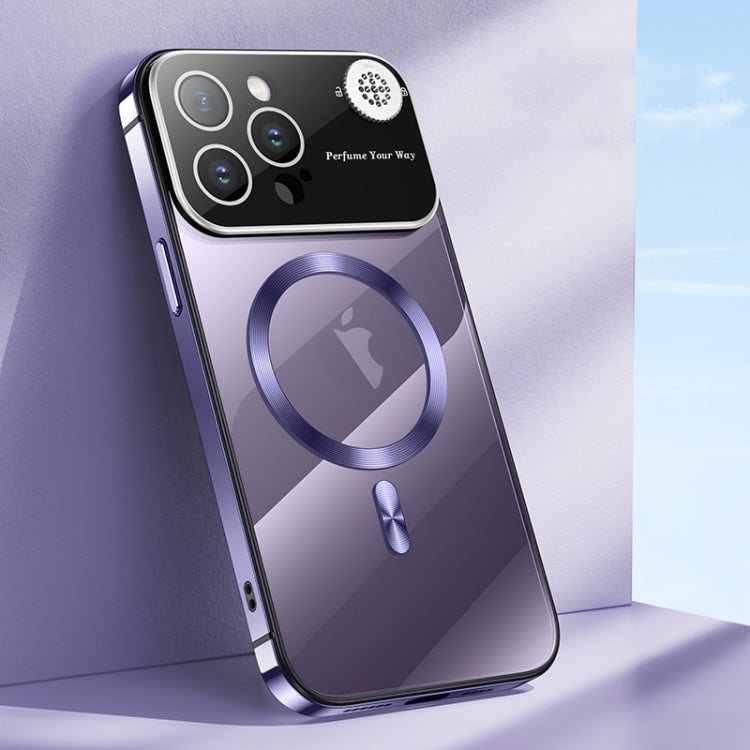 For iPhone 15 Pro Aromatherapy MagSafe Magnetic Phone Case(Dark Purple) - HoMEdemic™ 
