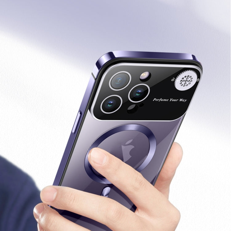 For iPhone 15 Pro Aromatherapy MagSafe Magnetic Phone Case(Dark Purple) - HoMEdemic™ 
