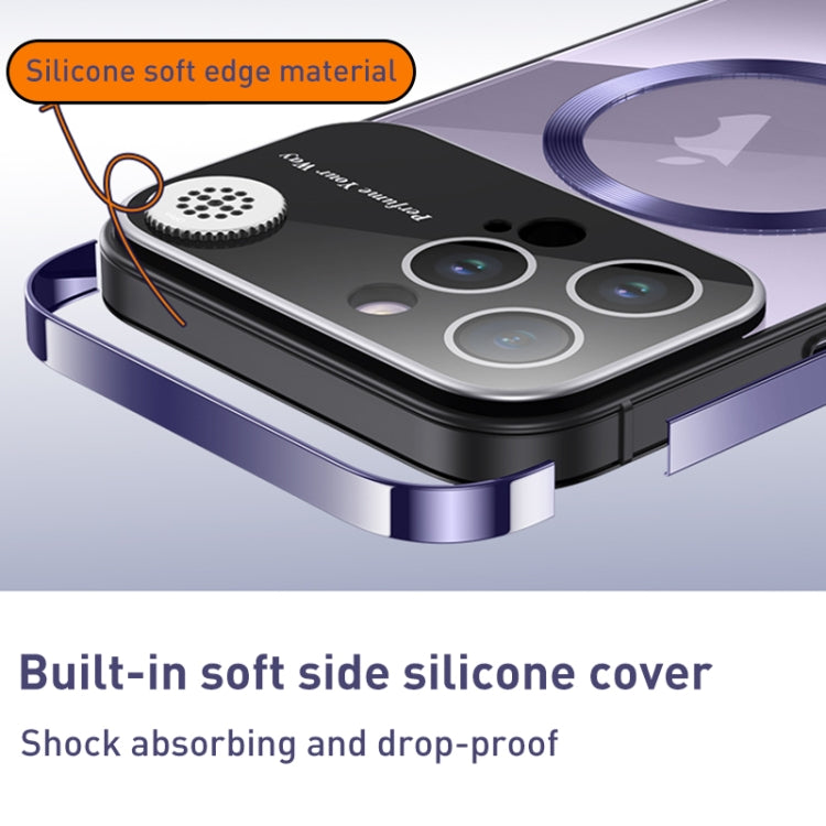For iPhone 15 Pro Aromatherapy MagSafe Magnetic Phone Case(Dark Purple) - HoMEdemic™ 