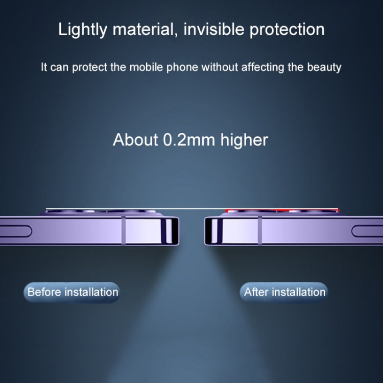 For iPhone 15 Pro / 15 Pro Max 50pcs Tempered Glass Back Camera Film - HoMEdemic™ 