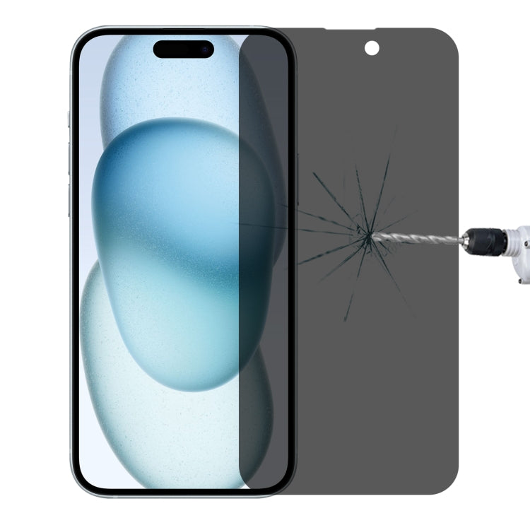For iPhone 15 Pro / 15 High Transparency Full Cover Anti-spy Tempered Glass Film - HoMEdemic™ 