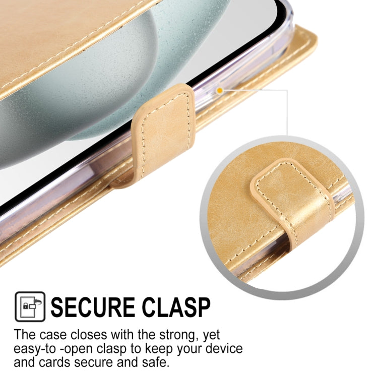 For iPhone 15 GOOSPERY BLUE MOON Crazy Horse Texture Leather Phone Case(Rose Gold) - HoMEdemic™ 