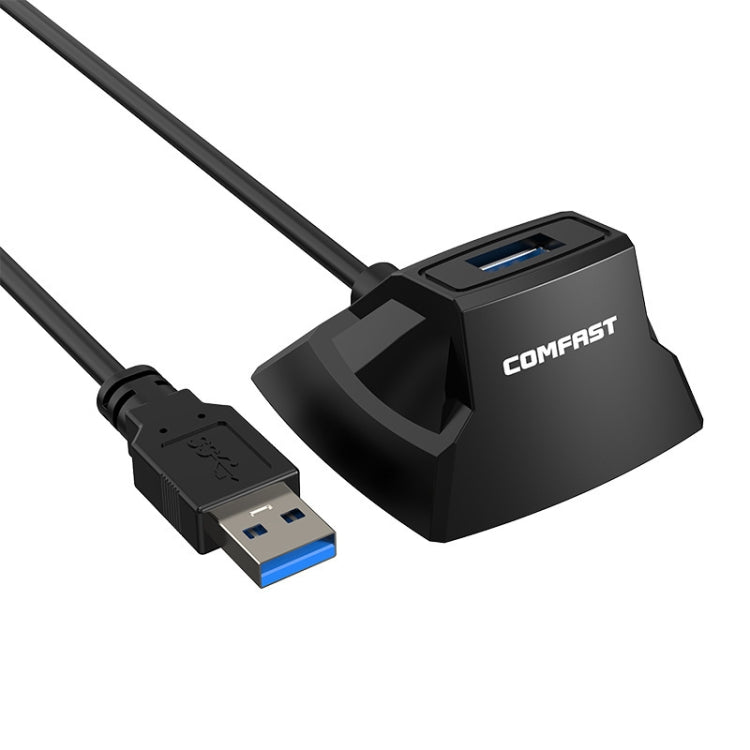 COMFAST CF-U318 1.2m High Speed USB 3.0 Extension Cable with Base(Black) - HoMEdemic™ 