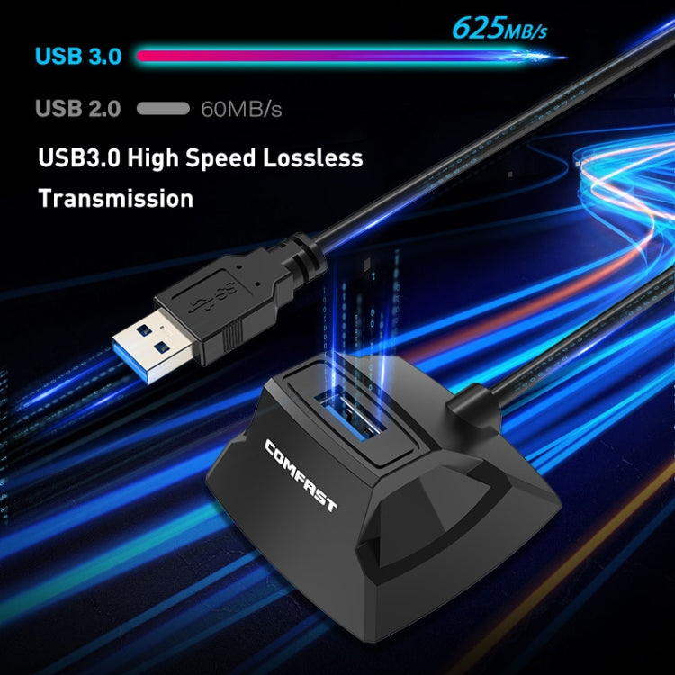 COMFAST CF-U318 1.2m High Speed USB 3.0 Extension Cable with Base(Black) - HoMEdemic™ 