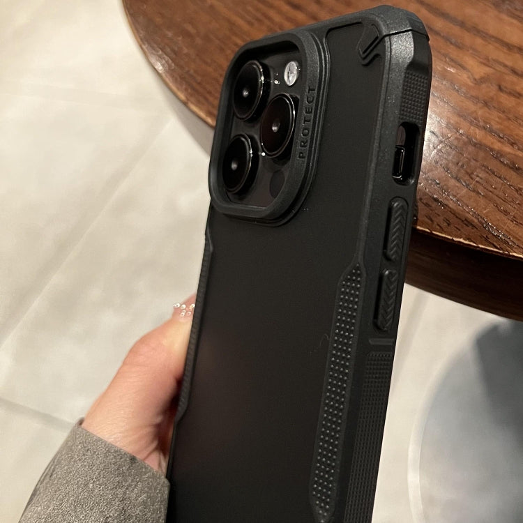 For iPhone 15 Pro Anti-slip Edge Fog Feel Phone Case(Black) - HoMEdemic™ 