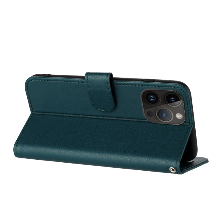 For iPhone 15 Pro Max Datura Flower Embossed Flip Leather Phone Case(Dark Green) - HoMEdemic™ 