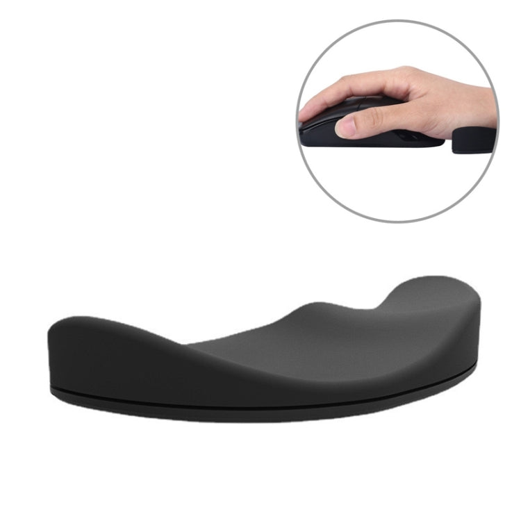 Silicone Wrist Support Mouse Pad Mobile Palm Rest Office Hand Rest, Spec:Black Left Hand - HoMEdemic™ 