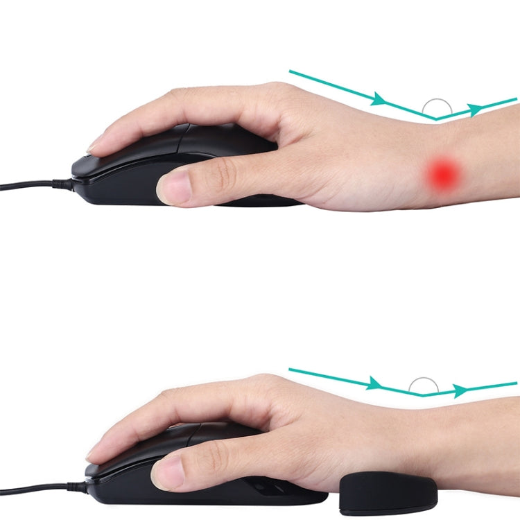 Silicone Wrist Support Mouse Pad Mobile Palm Rest Office Hand Rest, Spec:Grey Right Hand - HoMEdemic™ 