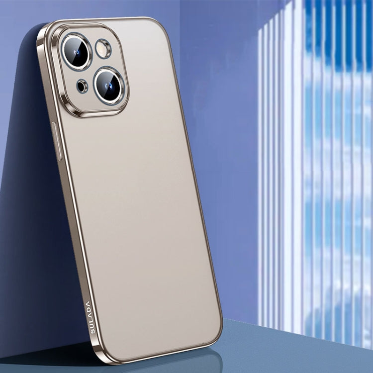 For iPhone 15 Plus SULADA Electroplating Frosted TPU Phone Case(Titanium Grey) - HoMEdemic™ 