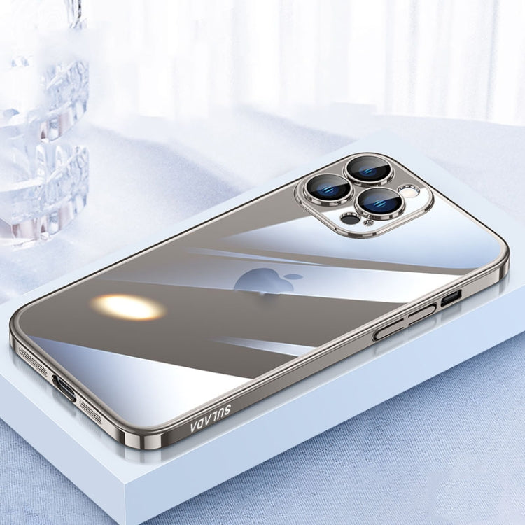 For iPhone 15 Pro SULADA JINGJIA Series Lens Protector PC Phone Case(Titanium Grey) - HoMEdemic™ 