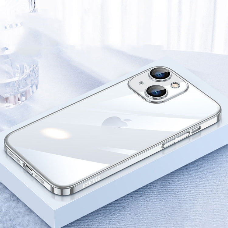 For iPhone 15 Plus SULADA JINGJIA Series Lens Protector PC Phone Case(Silver) - HoMEdemic™ 