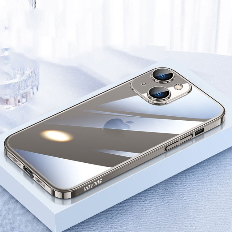 For iPhone 15 SULADA JINGJIA Series Lens Protector PC Phone Case(Titanium Grey) - HoMEdemic™ 
