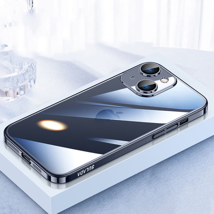 For iPhone 15 SULADA JINGJIA Series Lens Protector PC Phone Case(Titanium Blue) - HoMEdemic™ 