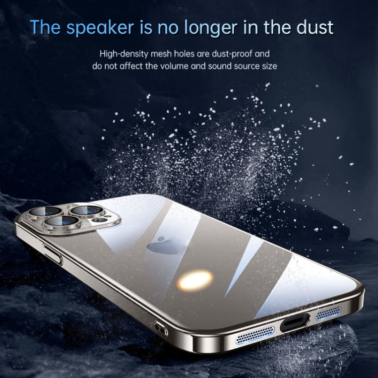 For iPhone 15 SULADA JINGJIA Series Lens Protector PC Phone Case(Titanium Blue) - HoMEdemic™ 