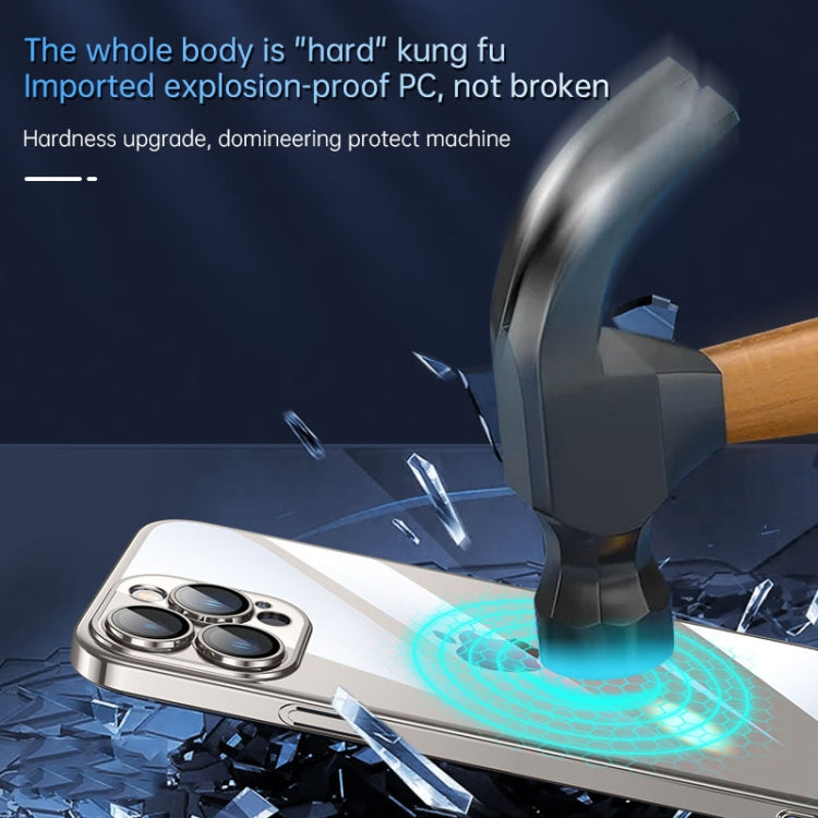 For iPhone 15 SULADA JINGJIA Series Lens Protector PC Phone Case(Titanium Blue) - HoMEdemic™ 
