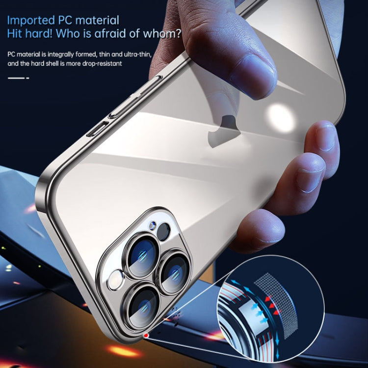 For iPhone 15 SULADA JINGJIA Series Lens Protector PC Phone Case(Titanium Blue) - HoMEdemic™ 