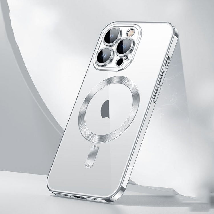 For iPhone 15 Pro SULADA MagSafe Plating TPU Shockproof Phone Soft Case(Silver) - HoMEdemic™ 