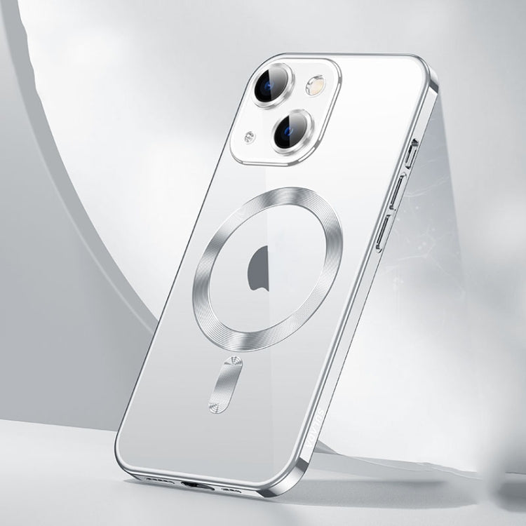 For iPhone 15 Plus SULADA MagSafe Plating TPU Shockproof Phone Soft Case(Silver) - HoMEdemic™ 