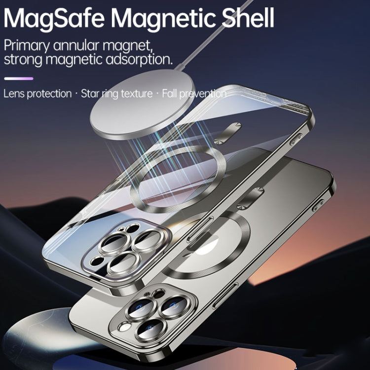 For iPhone 15 SULADA MagSafe Plating TPU Shockproof Phone Soft Case(Titanium Blue) - HoMEdemic™ 