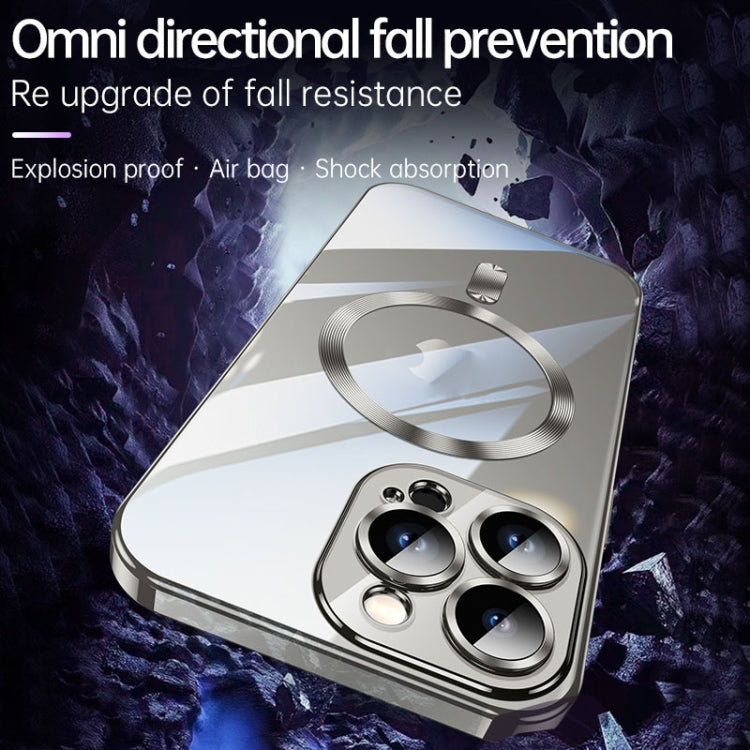 For iPhone 15 SULADA MagSafe Plating TPU Shockproof Phone Soft Case(Titanium Blue) - HoMEdemic™ 