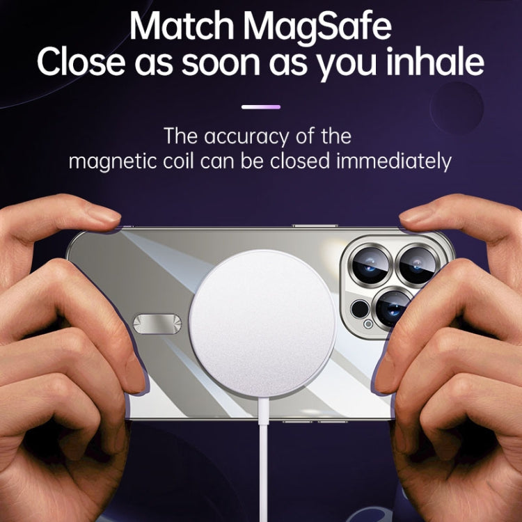 For iPhone 15 SULADA MagSafe Plating TPU Shockproof Phone Soft Case(Titanium Blue) - HoMEdemic™ 