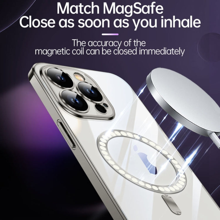 For iPhone 15 SULADA MagSafe Plating TPU Shockproof Phone Soft Case(Titanium Blue) - HoMEdemic™ 