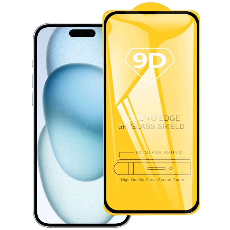 For iPhone 15 / 15 Pro 9D Full Glue Screen Tempered Glass Film - HoMEdemic™ 