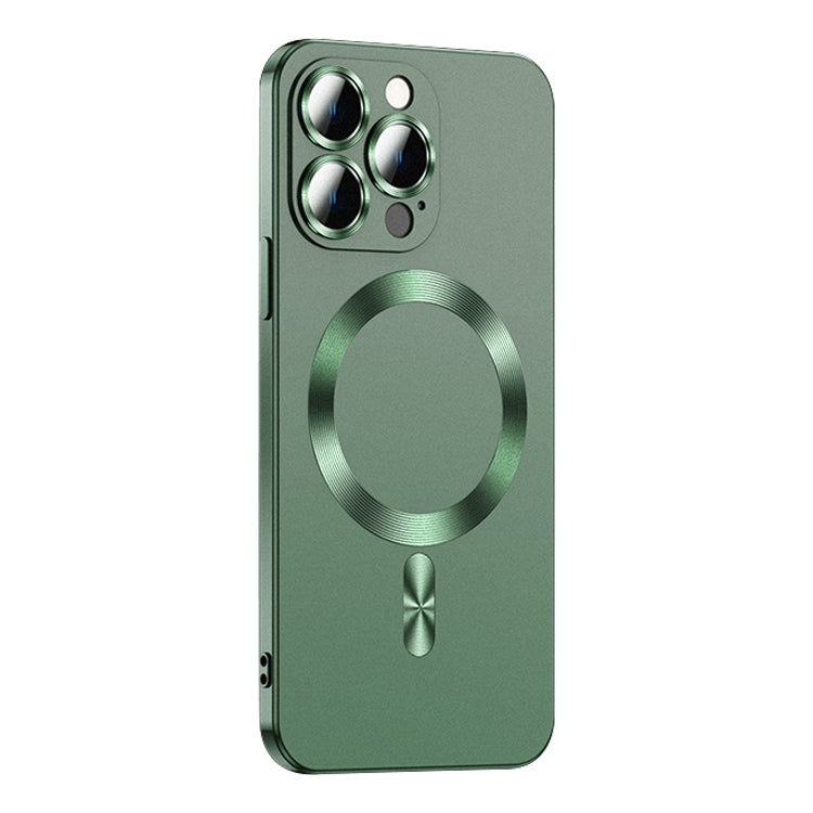 For iPhone 15 Pro Max Liquid Lens Protector Magsafe Phone Case(Green) - HoMEdemic™ 