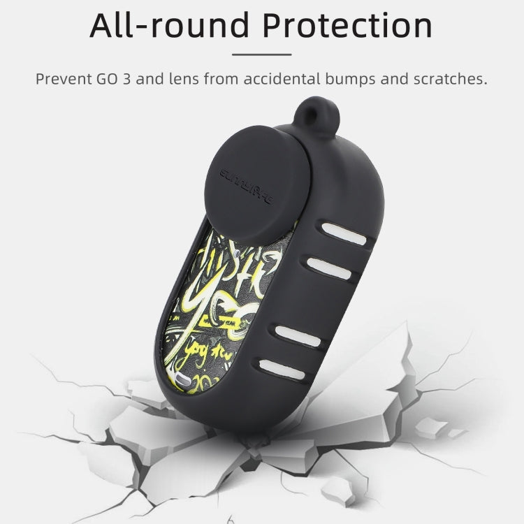 For Insta360 GO 3 Sunnylife Cooling Silicone Case Stickers Skin Wrap Lens Cover with Neck Strap(White) - HoMEdemic™ 