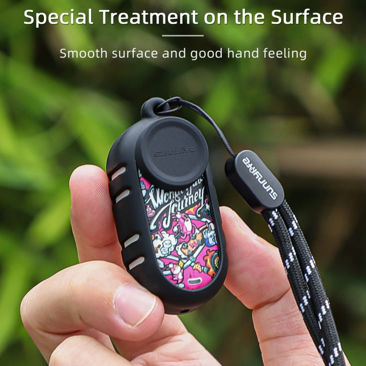For Insta360 GO 3 Sunnylife Cooling Silicone Case Stickers Skin Wrap Lens Cover with Neck Strap(White) - HoMEdemic™ 