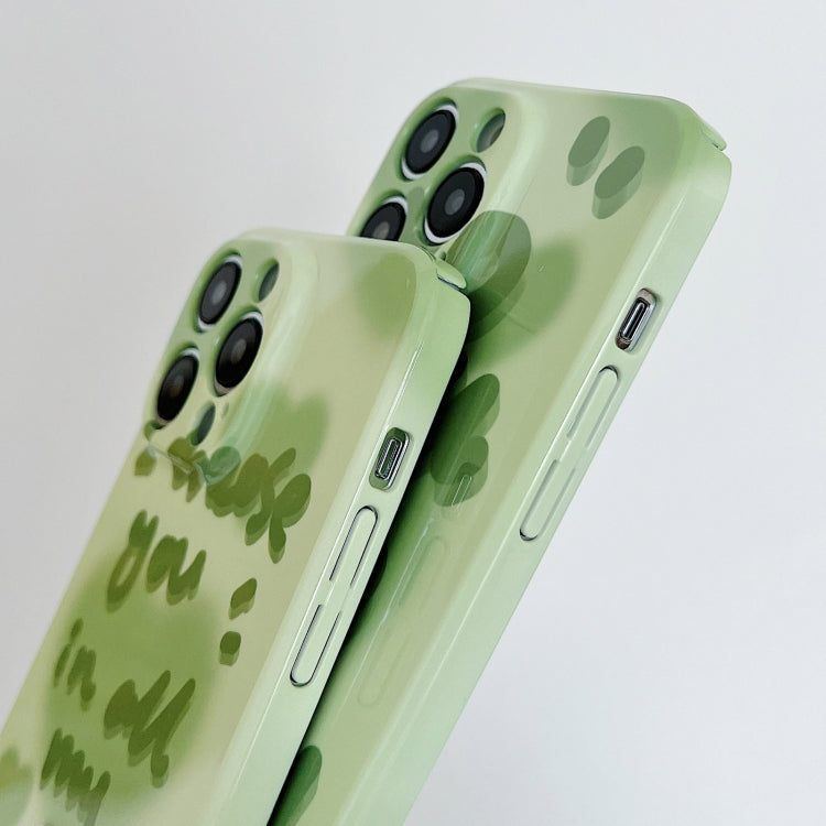 For iPhone 15 Pro PC Phone Case(Green Text) - HoMEdemic™ 