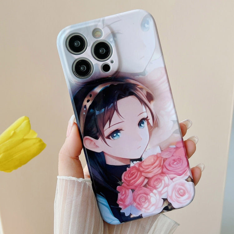 For iPhone 15 Pro PC Phone Case(Holding Roses) - HoMEdemic™ 