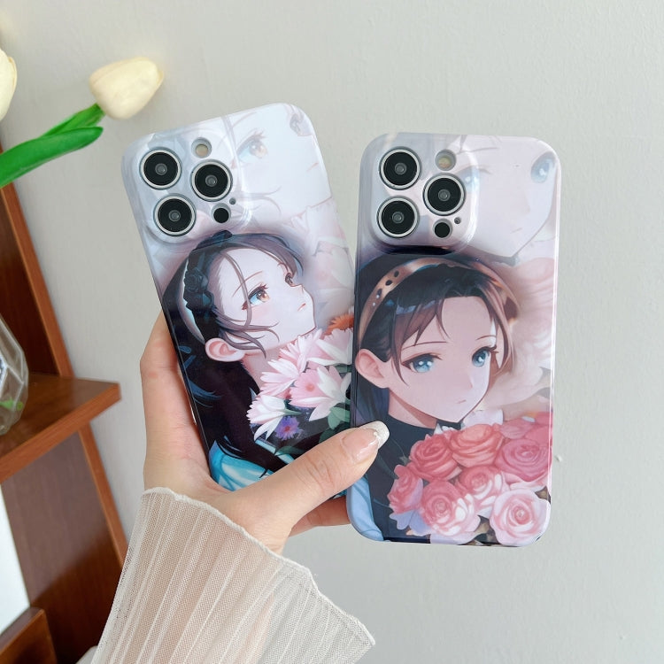For iPhone 15 Pro PC Phone Case(Holding Roses) - HoMEdemic™ 