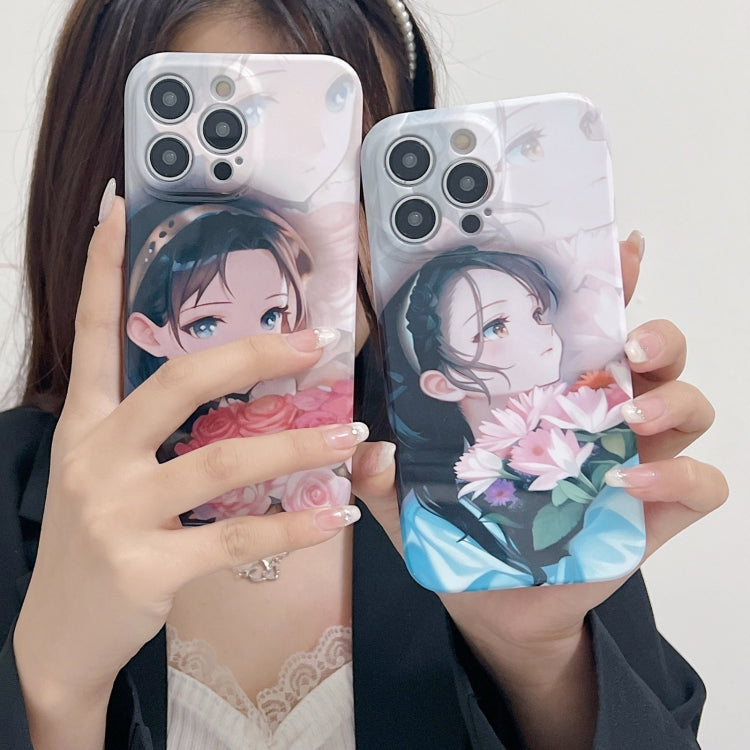 For iPhone 15 Pro PC Phone Case(Holding Roses) - HoMEdemic™ 