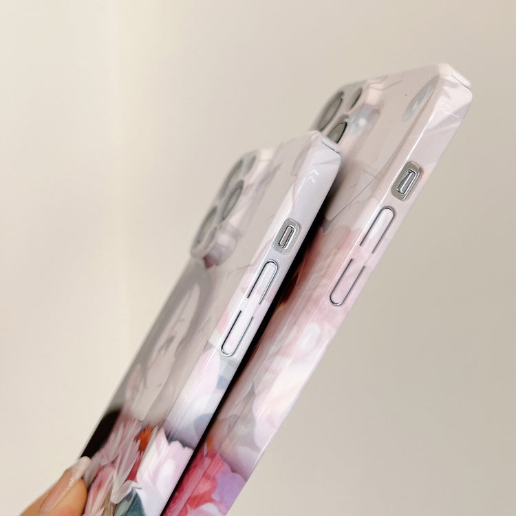 For iPhone 15 Pro PC Phone Case(Holding Roses) - HoMEdemic™ 