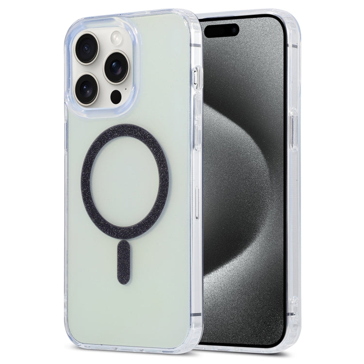 For iPhone 15 Pro Magic Diamond Blu-ray MagSafe Phone Case(Black) - HoMEdemic™ 