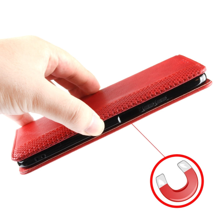For iPhone 15 Pro Magnetic Buckle Retro Texture Leather Phone Case(Red) - HoMEdemic™ 