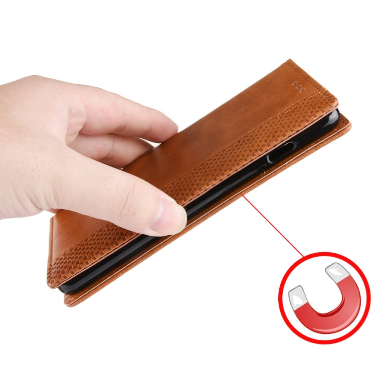 For iPhone 15 Pro Magnetic Buckle Retro Texture Leather Phone Case(Brown) - HoMEdemic™ 