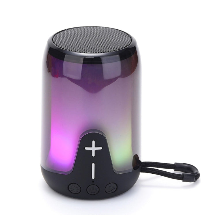 T&G TG-652 Portable RGB Light Transparent Bluetooth Speaker(Black) - HoMEdemic™ 