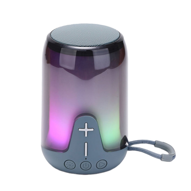 T&G TG-652 Portable RGB Light Transparent Bluetooth Speaker(Grey) - HoMEdemic™ 