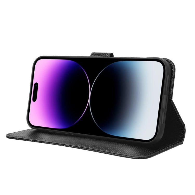 For iPhone 15 Pro Max Diamond Texture Leather Phone Case(Black) - HoMEdemic™ 