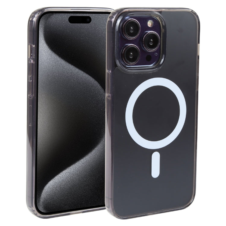 For iPhone 15 Pro Max GEBEI MagSafe Magnetic Transparent Phone Case(Transparent Black) - HoMEdemic™ 