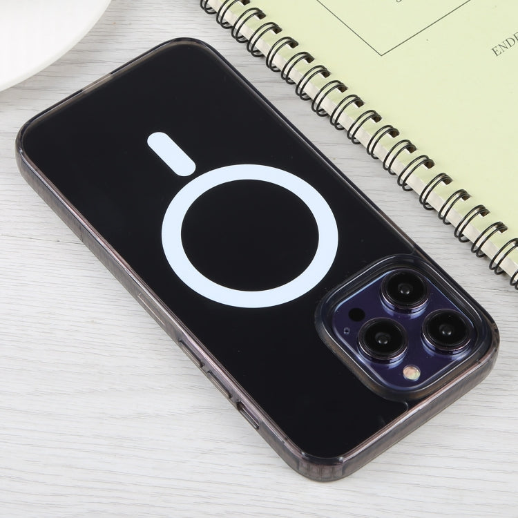For iPhone 15 Pro Max GEBEI MagSafe Magnetic Transparent Phone Case(Transparent Black) - HoMEdemic™ 