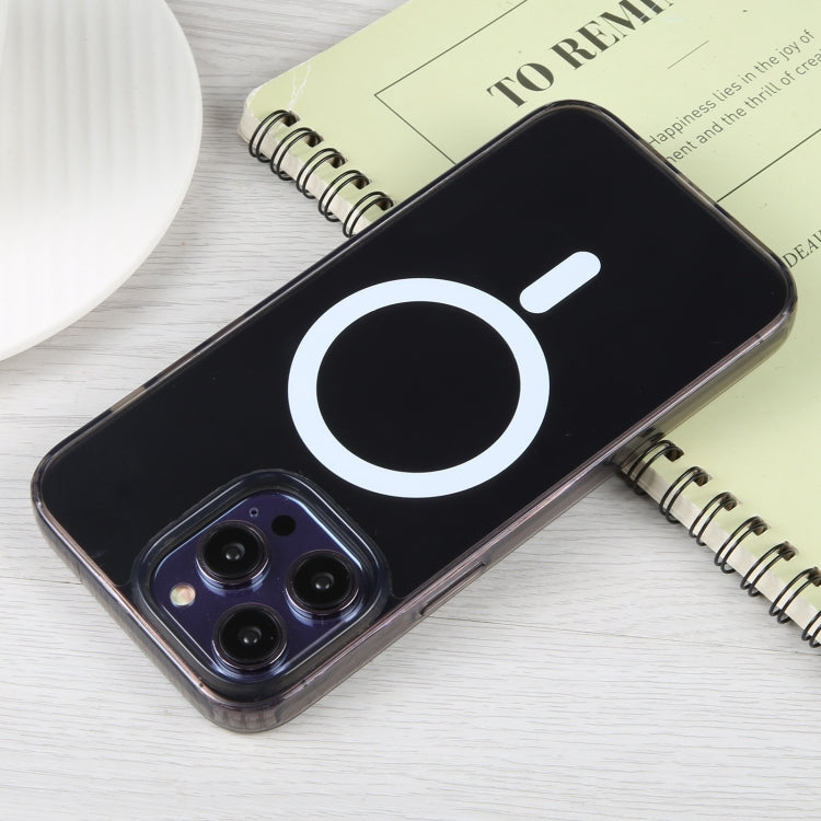 For iPhone 15 Pro Max GEBEI MagSafe Magnetic Transparent Phone Case(Transparent Black) - HoMEdemic™ 