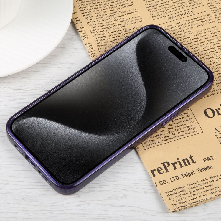 For iPhone 15 Pro Max GEBEI MagSafe Magnetic Transparent Phone Case(Purple) - HoMEdemic™ 